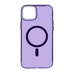 Противоударный чехол с MagSafe для Apple iPhone 15 Plus, Y23 MagSafe, фиолетовый, прозрачный, поддержка беспроводной зарядки, магнитная защитная панель из TPU и пластика, защита всего корпуса, защита камеры выступающей рамкой, ArmorStandart (ARM68337)