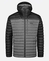 Чоловіча куртка Rab Microlight Alpine Jacket M Чорний-Сірий