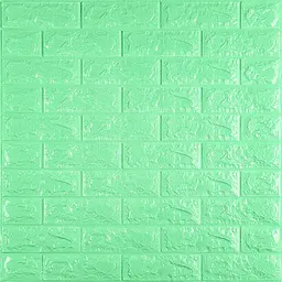 3D панель Sticker Wall самоклеюча 700x770x7мм цегла М'ятна 012-7 SW-00000050