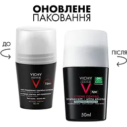 Дезодорант-антиперспірант для чоловіків Vichy Homme кульковий екстрасильної дії 50 мл (M6633420) - мініатюра 2