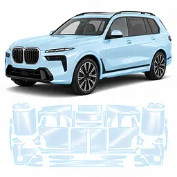Антигравійна захисна бронеплівка за лекалами для BMW X7 G07 facelift 2022- повний кузов
