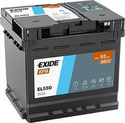 Автомобільний акумулятор EXIDE Start-Stop EFB 6СТ-55Ah АзЕ 540A (EN) EL550