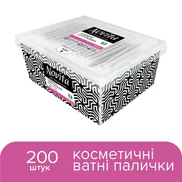 Ватні палички Novita Professional в картонній коробці 200 шт. (4823071648072) - мініатюра 2