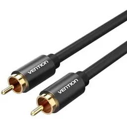 Кабель мультимедійний 1xRCA M to 1xRCA M 2.0m digital black Vention (VAB-R09-B200)