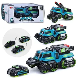 Іграшка Cars S Бойова машина 3 в 1 інерційна зі світлом і звуком 1:24 в асортименті (CJ-4095637) - мініатюра 12