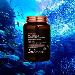 Сироватка для обличчя FarmStay Salmon Oil & Peptide Vital Ampoule 250 мл - мініатюра 7