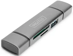 Кардрідер USB-C/USB 3.0 SD/MicroSD Digitus teh0013760