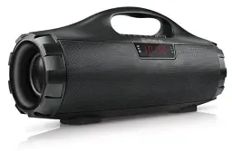 Колонка портативна 2.0 Real-El X-731 Black, 2 x 9 Вт пластиковий корпус, Bluetooth, MicroSD/USB рідер, FM-приймач, живлення від акумулятора, 3600мАхгод - мініатюра 3