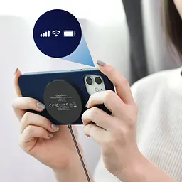 Бездротовий зарядний пристрій Choetech T518-F-BK Wireless Magenetic Charger Black [101514] - мініатюра 5