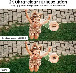 Комплект 2K Wi-Fi камер відеоспостереження 2 шт з нічним баченням - мініатюра 4