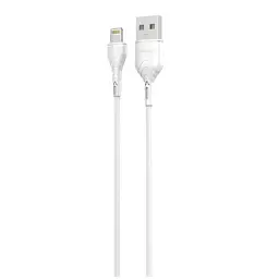 Дата кабель USB 2.0 AM to Lightning 2.0m 2A white Grand-X (PL-02W)