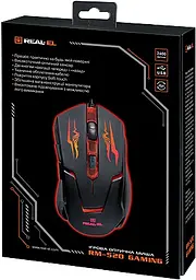 Миша REAL-EL RM-520 Gaming USB black - мініатюра 3