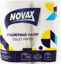 Туалетний папір Novax целюлозний, двошаровий, 4 рулони - мініатюра 4