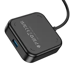Hub адаптер Hoco Easy 4-in-1 converter HB31 (Usb to Usb3.0+Usb2.0x3) (L=0.2M) - мініатюра 5