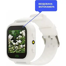 Smart Watch AmiGo GO009 Camera+LED WIFI White UA UCRF - мініатюра 6