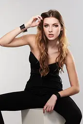 Браслети-наручники Desir Metallique чорні Bijoux Indiscrets - мініатюра 2