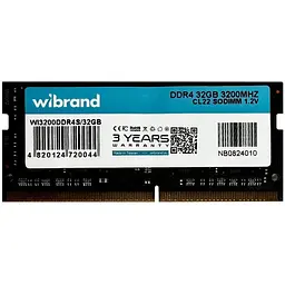 Оперативна пам'ять DDR4 Wibrand 32 GB 3200MHz CL22 SODIMM