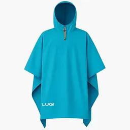 Захисний дощовик-пончо з капюшоном, блакитний LUGI LU-029BL