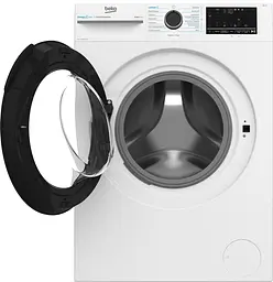 Beko Пральна машина Beko фронтальна, 8кг, 1400, A, 55см, дисплей, інвертор, пара, білий - мініатюра 4