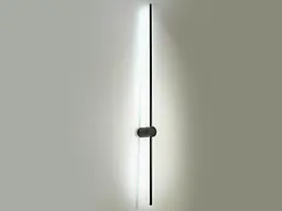 Бра настінне LED Diasha 041/BK-1200, 16W, 4100K, чорний метал, мінімалістичний стиль