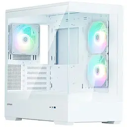 Корпус Zalman P30 V2, білий, Mini Tower, без БЖ, для Micro ATX / Mini ITX, 1xType-C / 1xUSB 3.0, макс. CPU - 173 мм / VGA - 420