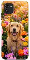 TPU чохол Demsky Flowery labrador для Samsung Galaxy A03