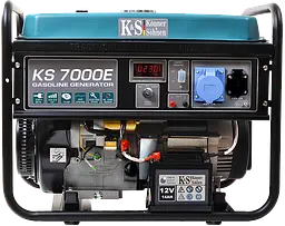 Генератор бензиновий Konner&Sohnen KS 7000E 1/3, 230/400В, 5.5/5.0кВт, LED-дисплей, електростартер, АВР(ATS), 81кг