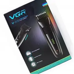 Машинка для стрижки бороди тример акумуляторний VGR V-015 Professional 1000 мА·год 5 Вт - мініатюра 5
