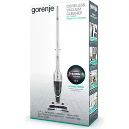 Пилосос 2 в 1 (вертикальний + ручний) Gorenje SVC180FW - мініатюра 10