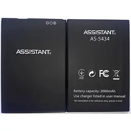 Акумулятор Assistant AS-5434 Club / AS-501 - Original PRC (HC) - мініатюра 2