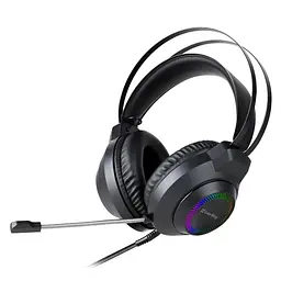Навушники BlazeCore RGB, Black, 2x3.5 мм, мікрофон ColorWay teh0028026