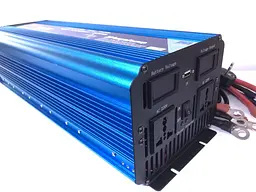 Перетворювач напруги Power Inverter Wimpex WX-7100 UPS з зарядкою інвертор чиста синусоїда LED дисплей 12 Вт 220 Вт Синій 7000 Вт - мініатюра 6