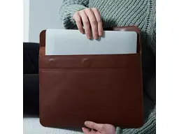 Чохол для ноутбука InCarne Klouz MacBook Pro 14 2021-2025 (класична шкіра) коричневий (klouz-brown-pro-14) - мініатюра 4