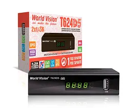 Ефірний Т2 ресивер цифровий тюнер World Vision T624-D5 - мініатюра 3