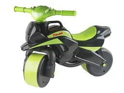 Мотобайк біговіл музичний Doloni Toys 0139/59 Чорно-Зелений