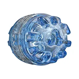 Мастурбатор Fleshlight Quickshot Turbo Blue Ice, компактний, чудово для пар і мінету - мініатюра 2