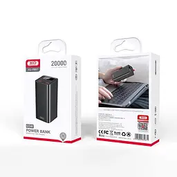 Зовнішній акумулятор для ноутбуків XO PB97 65w 20000 mah чорний - мініатюра 5