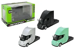Машина AP74225 TESLA Semi Truck Head батареї, світло, звук, двері, що відкриваються, р.19.5x9x9 см АВТОПРОМ