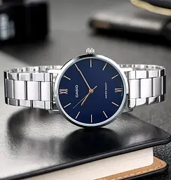 Чоловічий годинник Casio MTP-VT01D-2B Сріблястий ( AT1141-0328 ) - мініатюра 2
