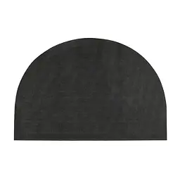 Килимок придверний Eco Fabric Луска півколо без кромки чорний 40 х 60 см (4060-017) - мініатюра 2