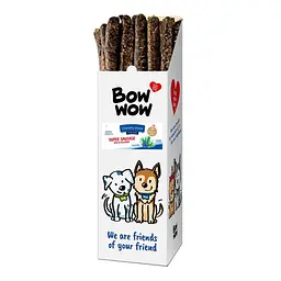 Ласощі для собак Bow wow супер ковбаски з яловичиною 53-58 см, 175 г (ціна за упаковку 24 шт)