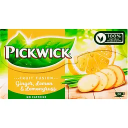 Чай фруктово-трав'яний Pickwick імбир-лемонграс 30 г (20 шт. х 1.5 г) (907484)
