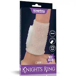 Вібронасадка Vibrating Drip Knights Ring White