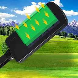 Прожектор LED настінний LL-68T сенсорний вуличний із сонячною панеллю та пультом - мініатюра 3