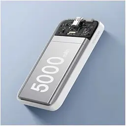 Акумулятор зовнішній магнітний Baseus Magnetic Mini Wireless Fast Charge 20W 5000 mAh білий P10022107223-00 - мініатюра 7