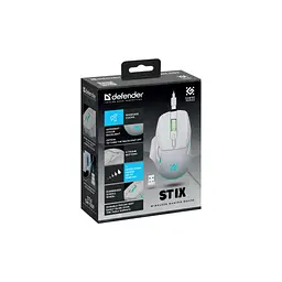 Мишка Defender Stix GM-009 LED Wireless White (52009) - мініатюра 7