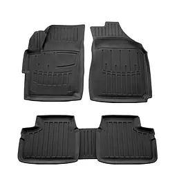 Автомобільні 3D килимки в салон для Daewoo Matiz M200 2004-2009 Високий борт