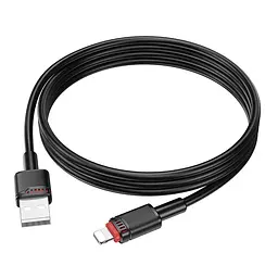 Кабель синхронізації Borofone BX110 Premium USB to Lightning 2.4A 1 м Black (37239_3611054)