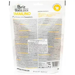 Ласощі для собак Brit Dental Stick Immuno для міцного імунітету, пробіотики та кориця 7 шт. 251 г - мініатюра 2
