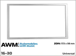 Рамка декоративна універсальна 2 DIN AWM 16-30 - мініатюра 5